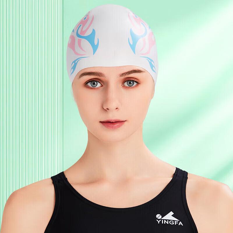 YINGFA Unisex Silicone Swim Cap for Long Hair