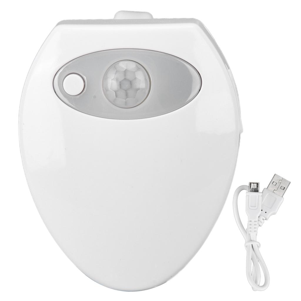Toilet Light Automatic Color Change Smart Sensor Dual LED Ceramic Texture Toilet Bowl Light
