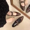 Fashion Autumn New Flat Shoes Women's Fashion Pointed Head Shallow Mouth Rivets Soft Sole Anti-slip Wear-resistant Low-top Shoes