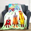 Customiz Name Personality Numberblocks  Blanket Soft &Warm Sofa Office Bed Travel Lunch Break Blanket, Gift Suitable All Seasons