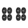 4/12pcs Car Door Lock Shock Absorber Cushion Crash Protection Cushion Seal Guard Plug Silicone Crash Protection Kit Accessories Interior Mirrors 6