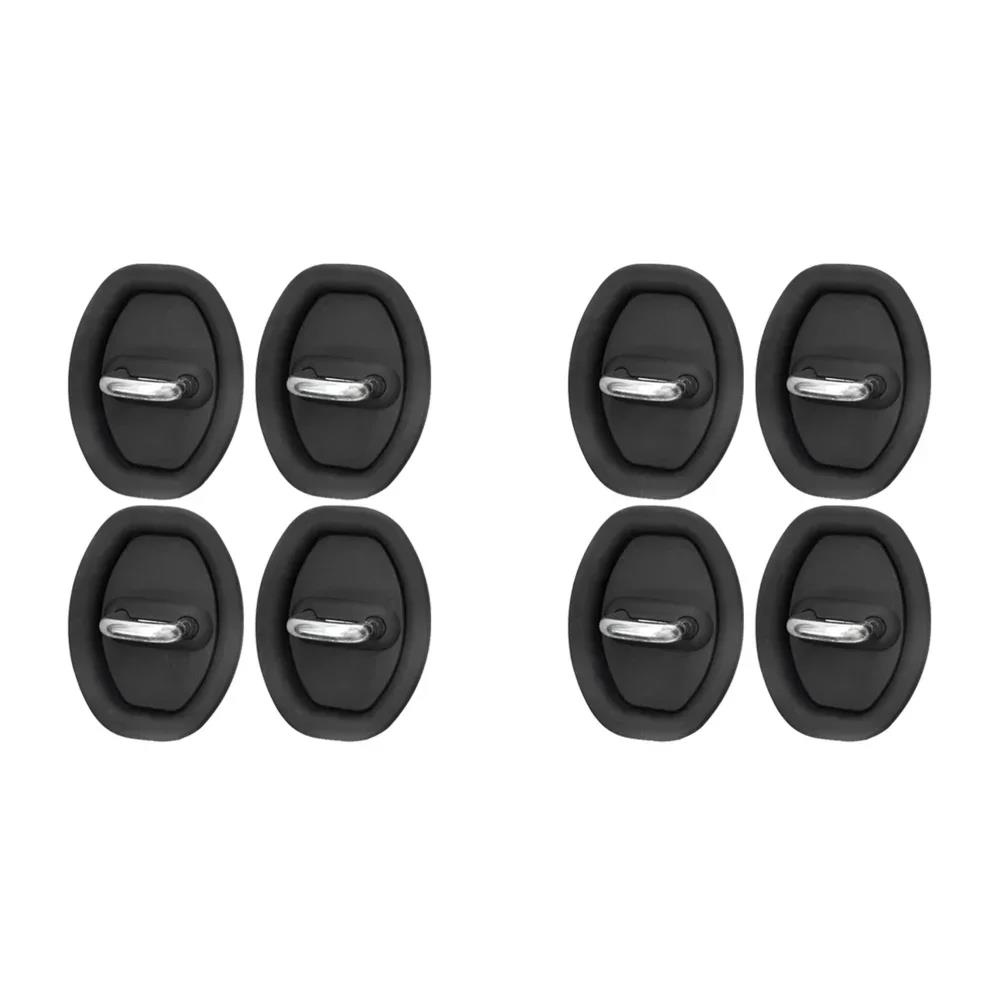 4/12pcs Car Door Lock Shock Absorber Cushion Crash Protection Cushion Seal Guard Plug Silicone Crash Protection Kit Accessories Interior Mirrors 6