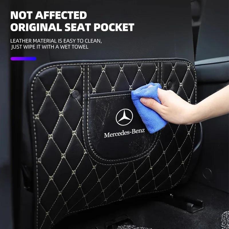 1 Stück Anti-Kratz-Matten für die Rücksitzlehne im Auto für Mercedes Benz C180 C200 C260 C300 W108 W124 W126 W140 W168 W169 Autozubehör