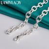925 Sterling Silver Heart Photo Frame Necklace For Women Party Fashion Jewelry