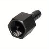 Fuel Line Adapters 1pc 8AN Thread Male To 3/8" Fuel Line Hose Adapters AN8 Hose Barbed Fitting Adapter with AN-8 Connector Black