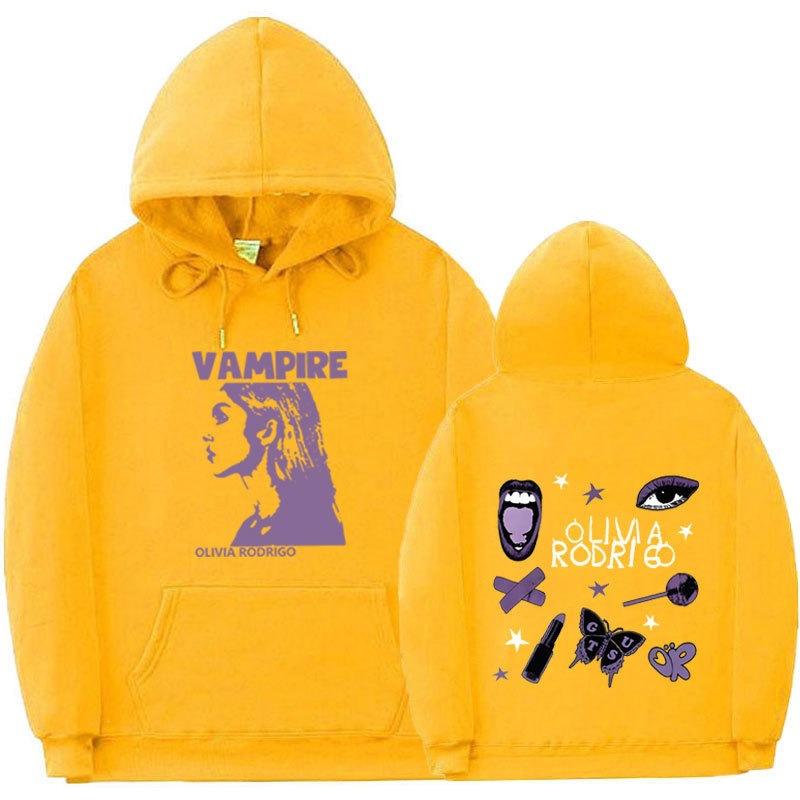 Felpa con cappuccio Guts Olivia Rodrigo, maglione sportivo a coste fondo autunno e inverno da uomo e da donna