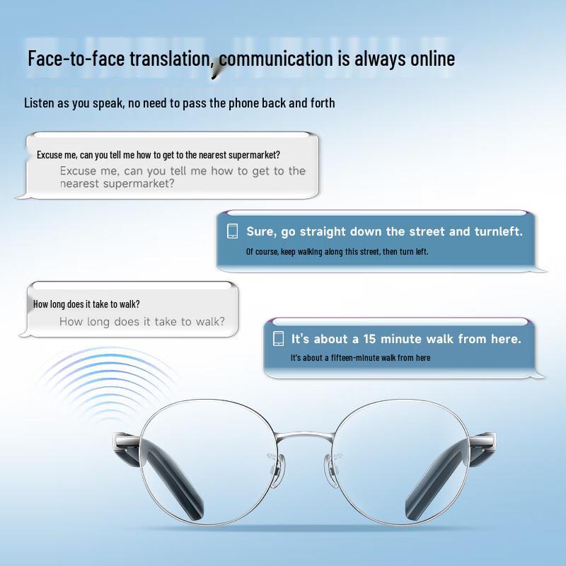 SUPERHEXA AI Smart Translation Glasses