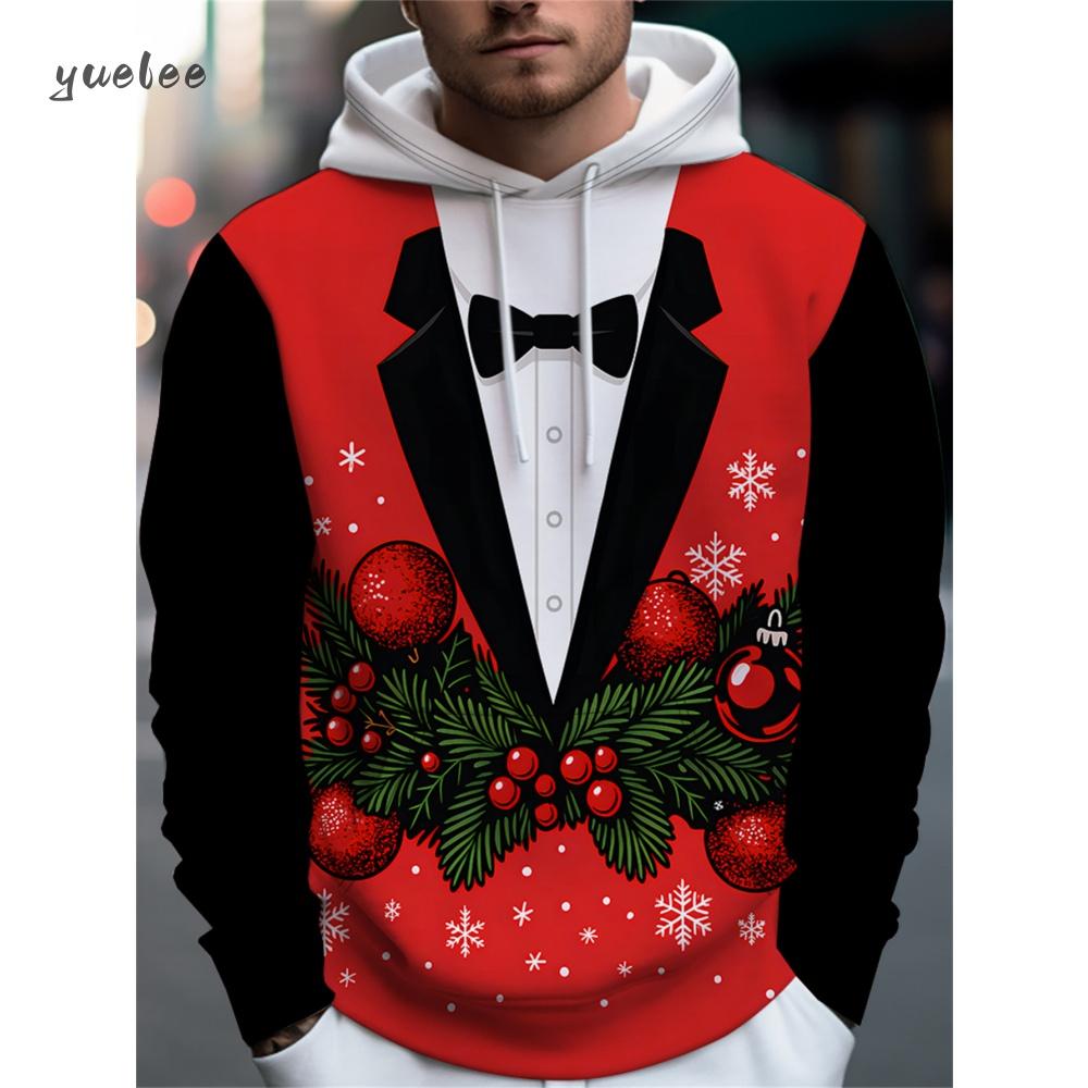 Santa Claus Graphic Print Hoodies Men Women Fashion Christmas Hoodie Sweatshirt Snowman Tracksuits Men clothing Winter Falls