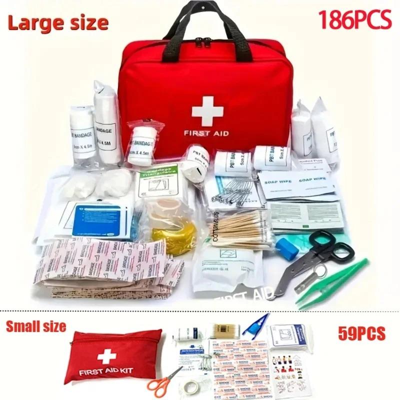 Outdoor First Aid Kit - Deluxe Emergency Medical Bag for Hunting, Hiking, Camping, and Home Safety