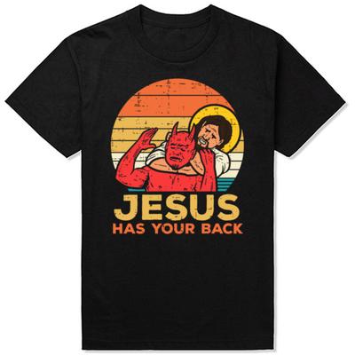 Ανδρικά Ρούχα Ο Ιησούς σε Υποστηρίζει Jiu Jitsu Vintage Χριστιανικά Τοπ με κοντό μανίκι Ανδρικά Ρούχα Kawaii Oversized T-Shirt Hombre