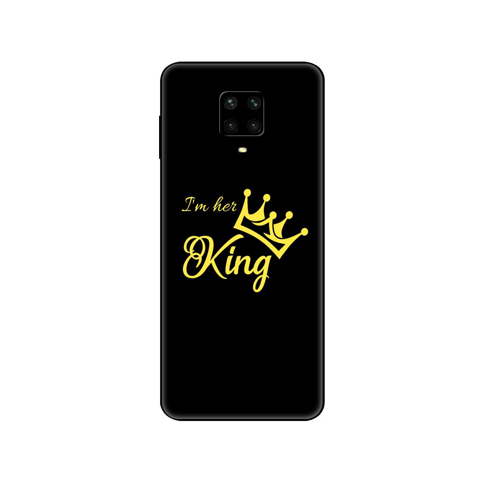 Black Tpu Case For Xiaomi Redmi 7A 8 8A 9 9A 9C Case Redmi Note 8T 8 Pro T Note 9 9S 9 Pro Case  King Queen Lovers Couple