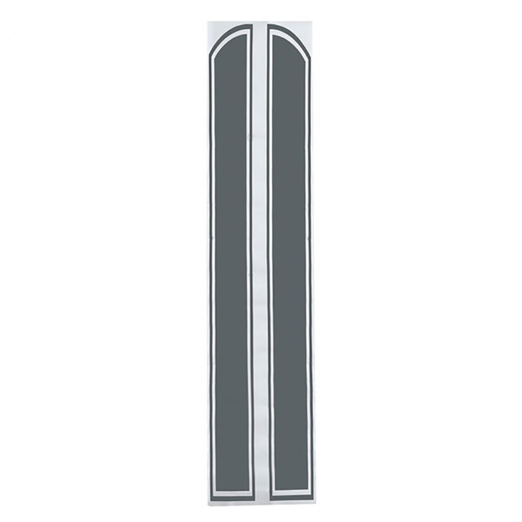 

Auto Car Racing Rally Dual Stripes Hood Side Roof Tail Stickers Decals Decor сірий
