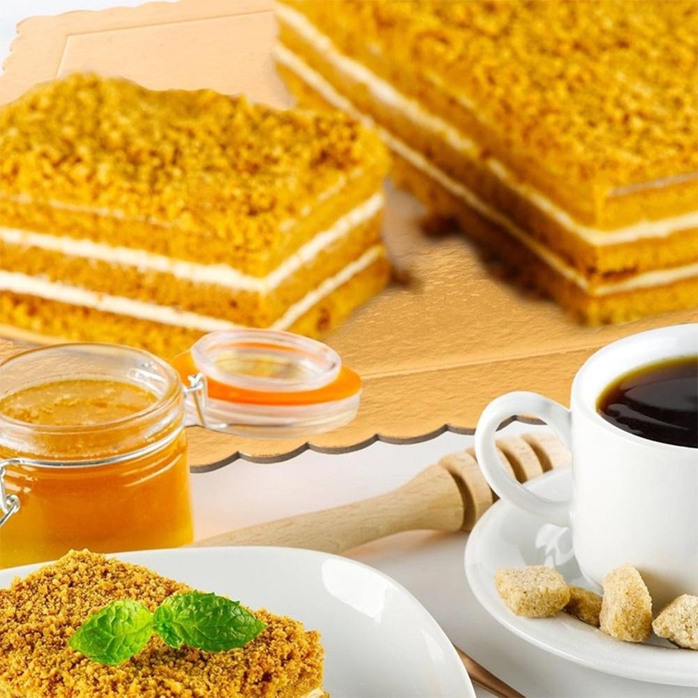 Cake Base, Cake, Golden Square 34X34 Cm 6 Pcs.
