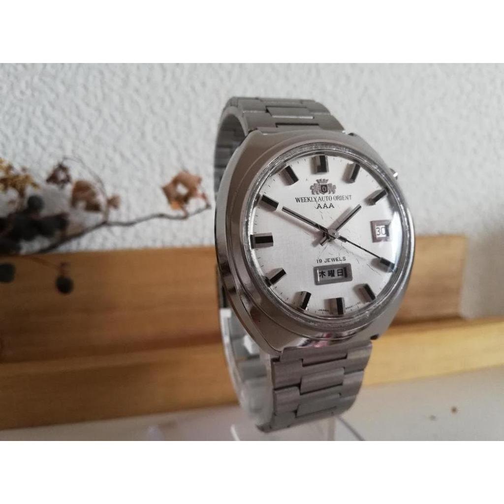 Used Overhauled Orient Weekly Auto AAA 19 jewels automatic winding antique watch