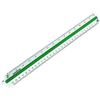 Reduction Scale Ruler - RUMOLD - 30 Cm - Triangular - White - Plastic