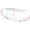 Black Bed Frame 90 x 190 cm Velvet