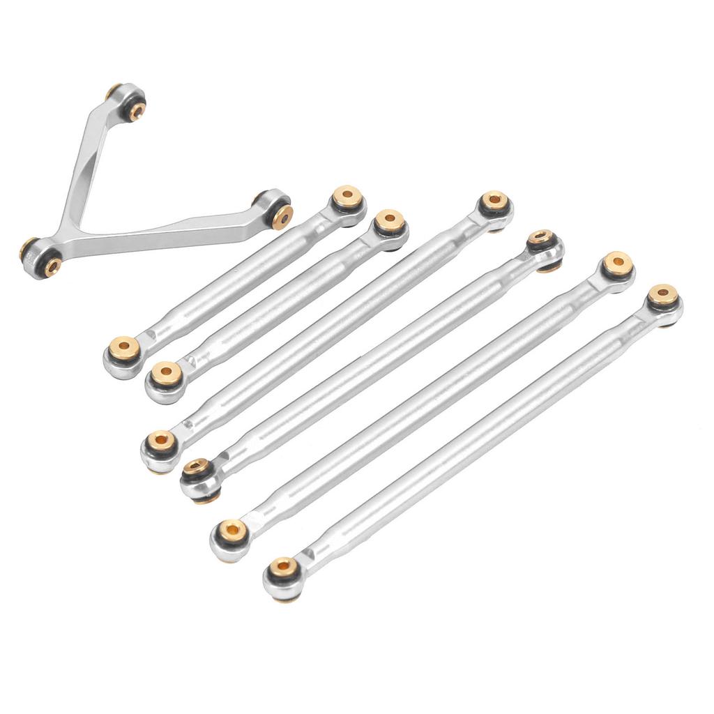 Linkage Pull Rod Tie Rod Kit for Axial SCX24 C10 1 24 RC Car Shell Parts Suspension LinkSilver