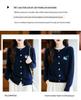 Cherry Embroidery Women's Wool Cardigan: Age-Reducing, Round Neck, Autumn/Winter Casual Knit Sweater Coat Design.