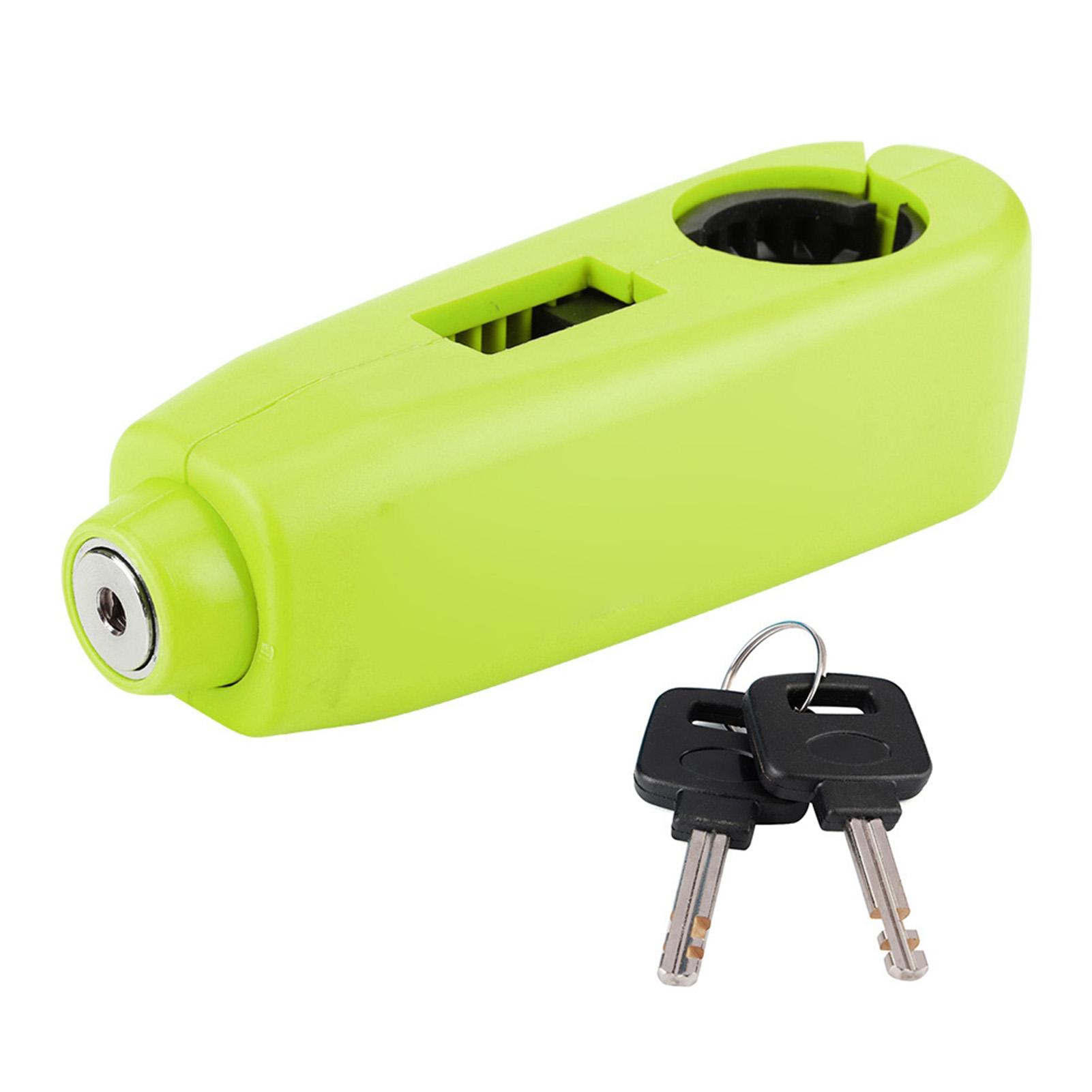 

Handlebar Safety Lock Brake Throttle Grip Anti Theft Protection Universal for Motorcycle Scooter ATV Green