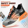 Fashion Air Cushion Work Safety Shoes For Men Breathable Work Sneakers Man Steel Toe Shoes Women Anti-puncture Safety Protective Shoes