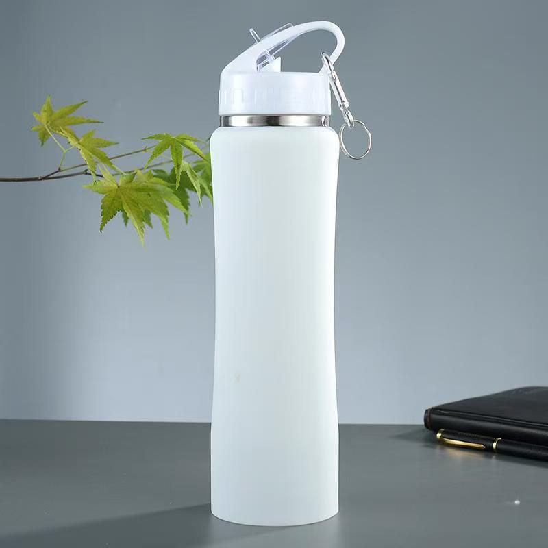 600ml Isolierte Edelstahl-Wasserflasche (304) mit Strohhalm, Hochwertige Fitness- & Fahrradflasche, Perfektes Geschenk für Männer und Frauen