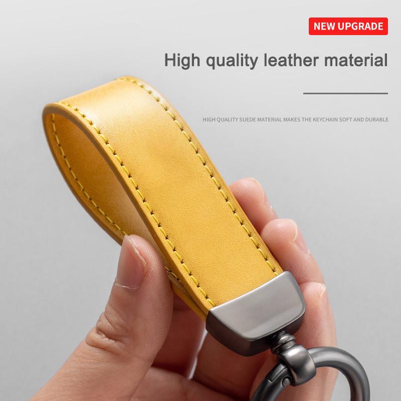 Car Luxury Vintage Leather Keychain Keyring Pendant For New Bentley Flying Spur Continental GT Bentayga Mulsanne AutoAccessories
