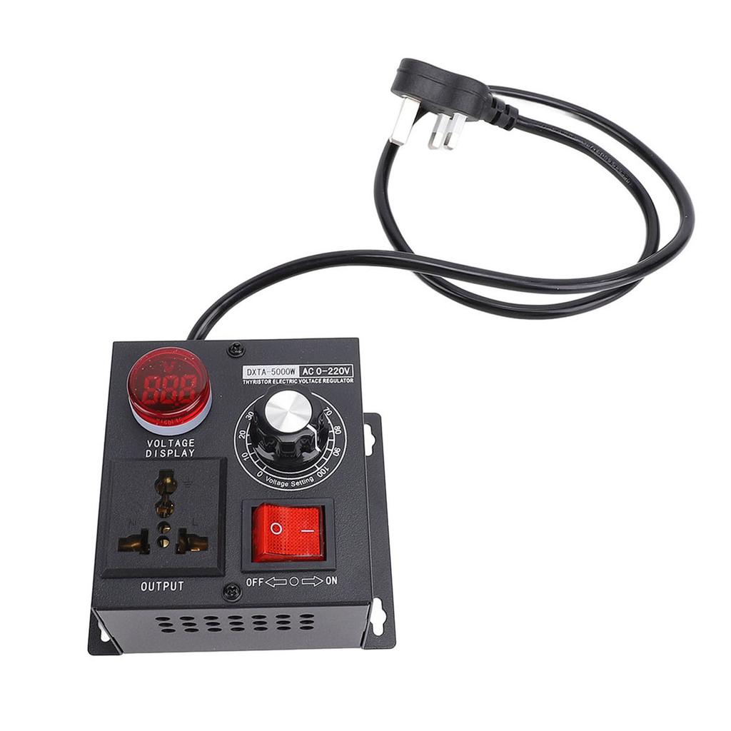 Electronic Voltage Regulator 5000W Thyristor LED Digital Display Stepless Variable Speed Controller