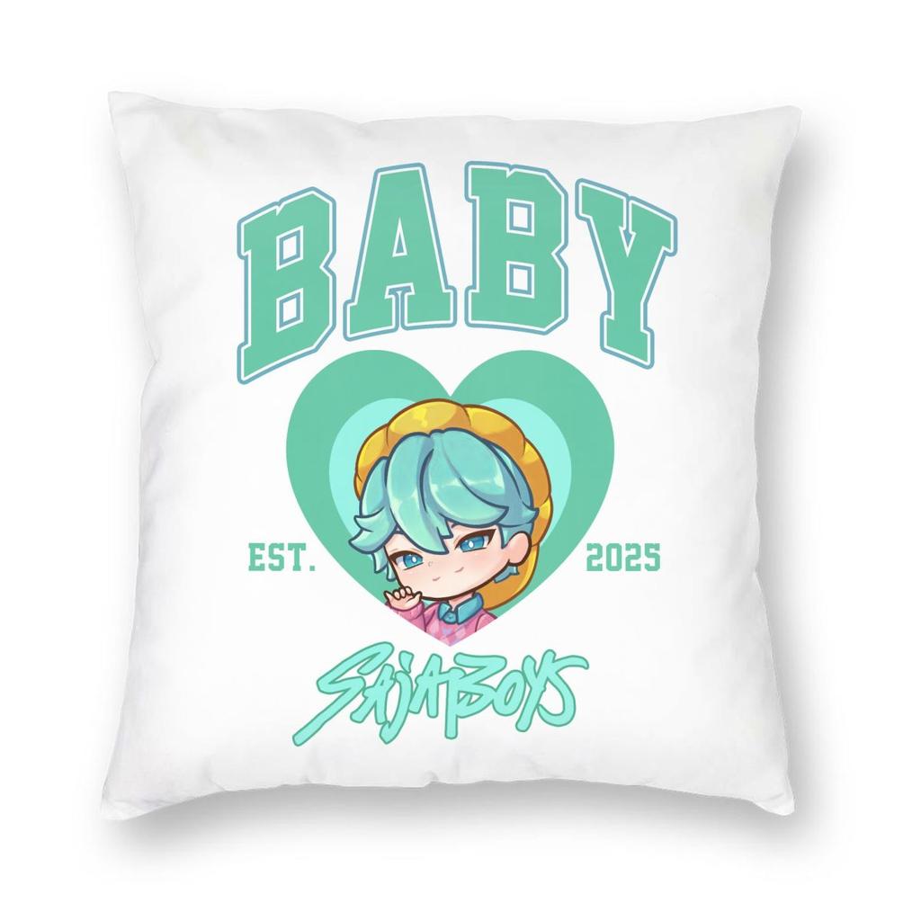 Kpop Demon Hunters Saja Boys Pillowcase Printed Polyester Cushion Cover Gift Pillow Case Cover Home Square 40X40Cm