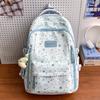 Schoolbag1011 new schoolbag female junior high school high school student large capacity star printing backpack female college student computer bag 