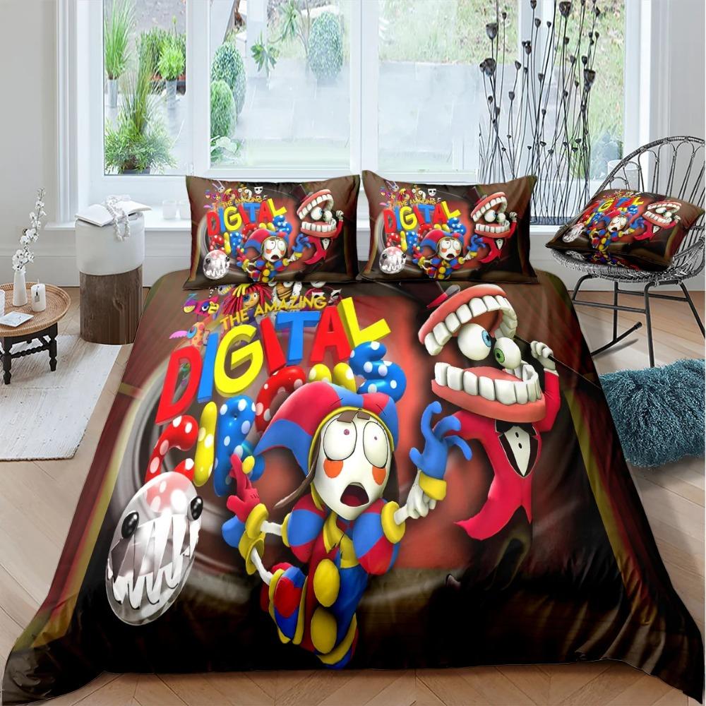 Amazing Digital Circus 3D Printed Duvet Case Pillowcase Bedding Set Twin Full King For Kids Adults Bedroom