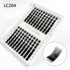 Large Tray 14 Rows Individual Lashes Mixed Tray Volume Cluster Lashes Black Mink Under Eyelash Clusters DIY Lash Extension Kit