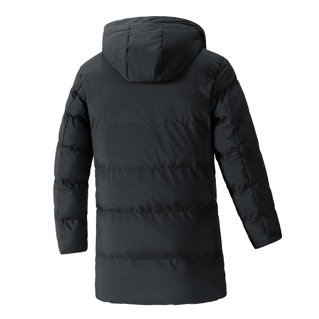 Mid-length Down Jacket for Men Simple Large-sized Cotton-padded Jacket for Men Casual Versatile and Warm Cotton-padded Jacket for Winter