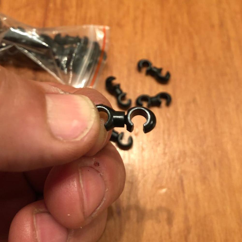 10pcs Rotatable MTB Brake Cable Clips Bicycle Shift Gear Cable Buckles Guide Line Clips For Smooth Cycling Enhanced Performance