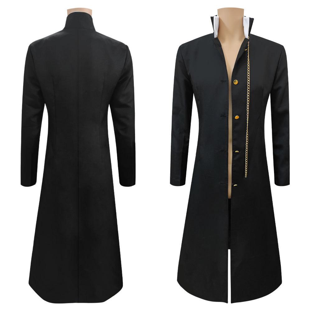Japanese Anime Cosplay Costumes Uniform Fall Black Coat With A Chain Spring Arrival Halloween Themed Party Suit Long Jackets