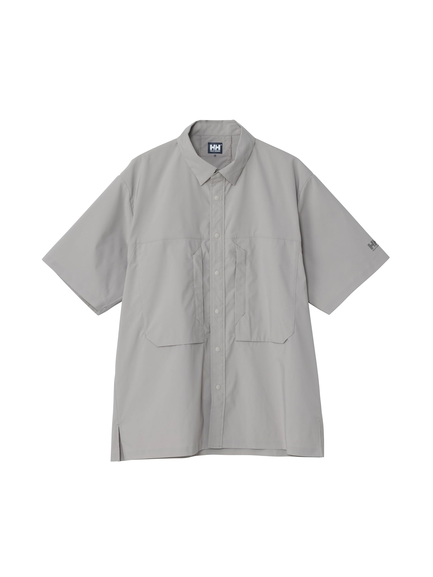 

Helly Hansen Vanleck Short Sleeve Ocean Size L Shirt, Water-Repellent, Button-Down, Unisex, HH42501, Gray,