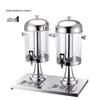 Stainless Steel Buffet Juice Dispenser with Faucet - Large Capacity Cold Drink Machine, Single or Double Head Options