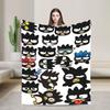 Badtz Maru Cartoon Blankets Flannel Warm Throw Blanket for Airplane Travel Bedspread