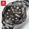 Fashion Mens Watches Steel/Silicone Strap Luminous Dual Calendar Waterproof Multi Color Business Sport Wrist Watch