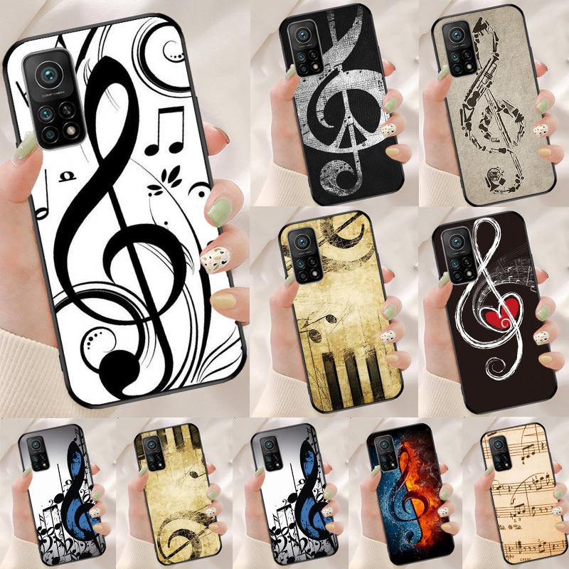 Music Note Cover For Xiaomi 15 Ultra 13 14 11T 12T 13T 14T Pro POCO X7 Pro X3 X5 X6 M6 F5 F6 Pro Case