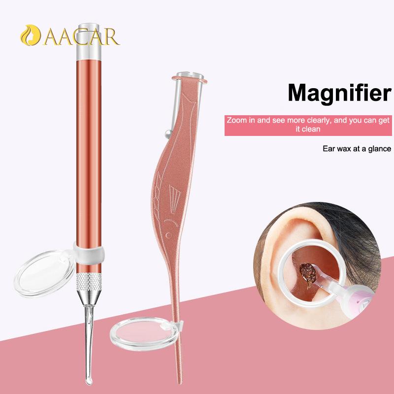 Baby Ear Cleaner Set with LED Flash Light Soft Ear Picks Ear Wax Curette Picker Ear Cleaning Tool for Safe Ear Wax Removal
