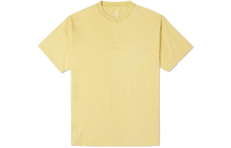 Converse Men's Yellow T Shirts Crew Neck Moderate Straight Fit 10020930-A06 Cm
