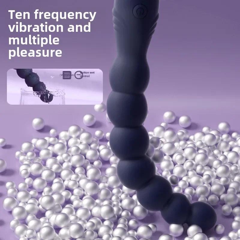 10 Speed Anal Plug Vibrator Anal Beads Prostate Massage USB Charge Vibrators Butt Plug Stimulator Sex Toys For Men Women