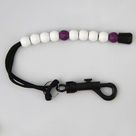 Pro Golf Plastic Bead Counter Strokes Score Count Training Scorer with Clip