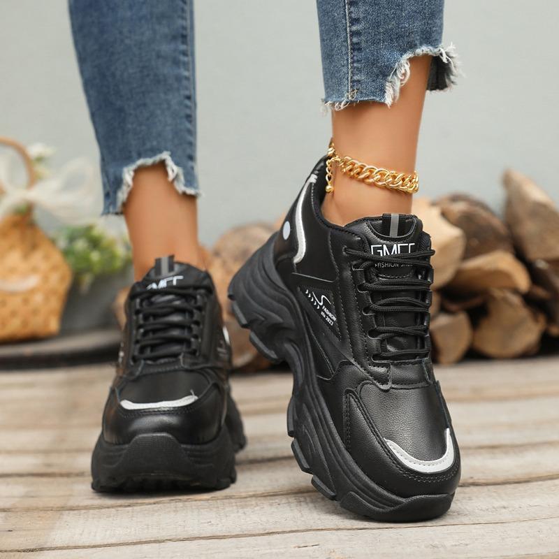 Fashion Womens Shoes Spring 2025 New Women's Platform Sneakers Lady Height Increasing Casual Sports Shoes