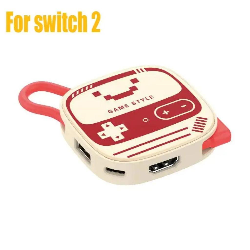 For Nintendo Switch 2 Portable 3-in-1 Docking Station Expansion Simple Type-C 4K TV Convenient HDTV & USB3.0 & PD for NS Switch2