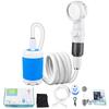 Portable Camping Shower Pump with Digital Display Upgraded Rechargeable Electric Shower Pump for Outdoor Shower Pets Car Washing