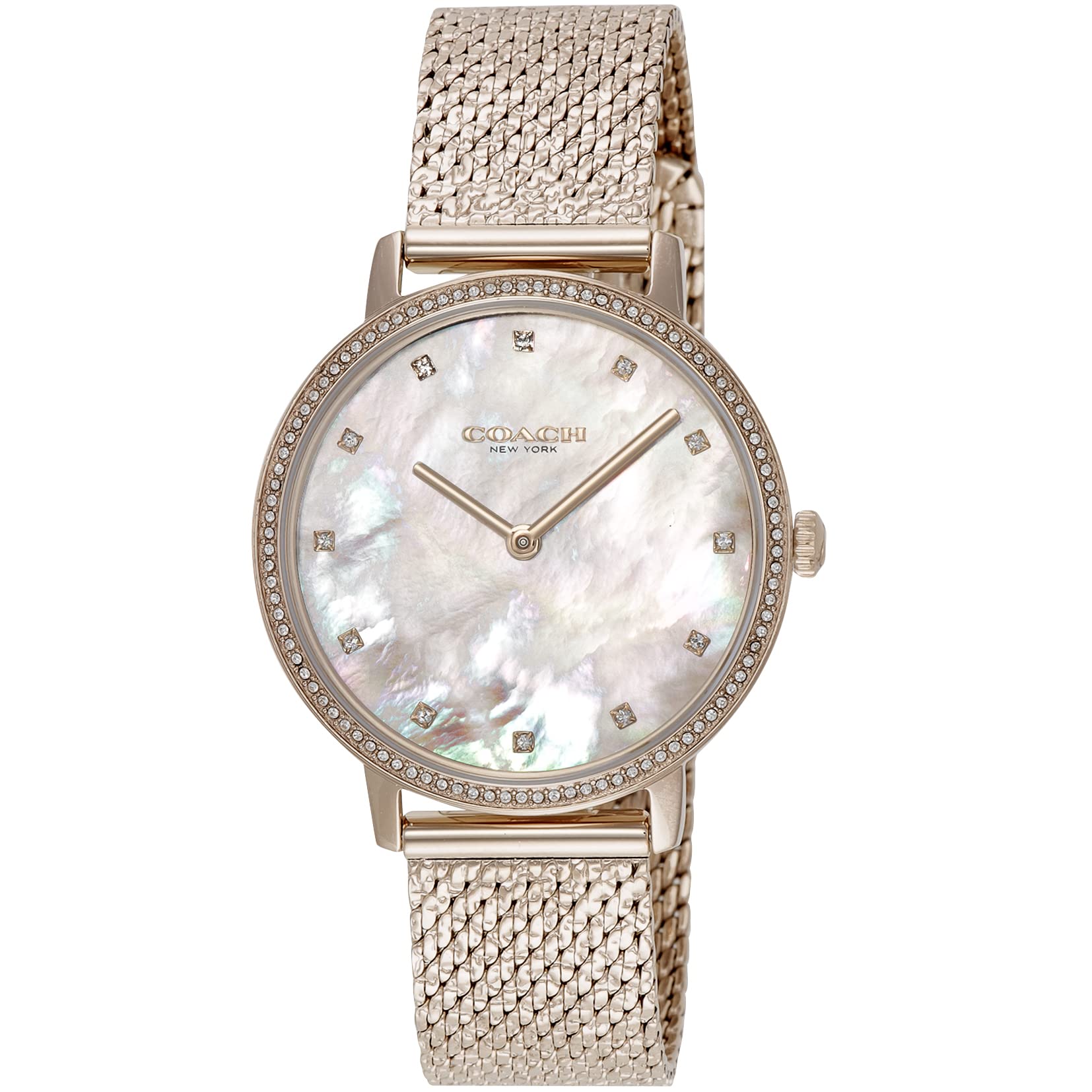 

[Coach] Watch AUDREY White Pearl Dial Quartz Daily Waterproof Mineral Glass 35mm 14503827 Women s Gold [Item]