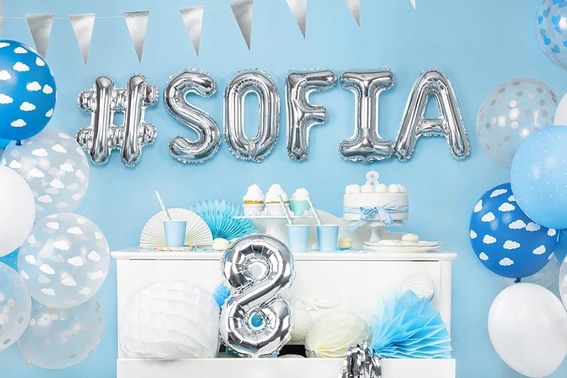 Balon Foliowy Litera "S", 35Cm, Srebrny, 1 Szt.