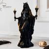 Mythologie Sammlerstücke zum Ausstellen Hekate Griechische Göttin Statue mit Magischen Hunden, Fantasy Thema Geschenk Liebhaber Harz Skulptur, Mythologisch