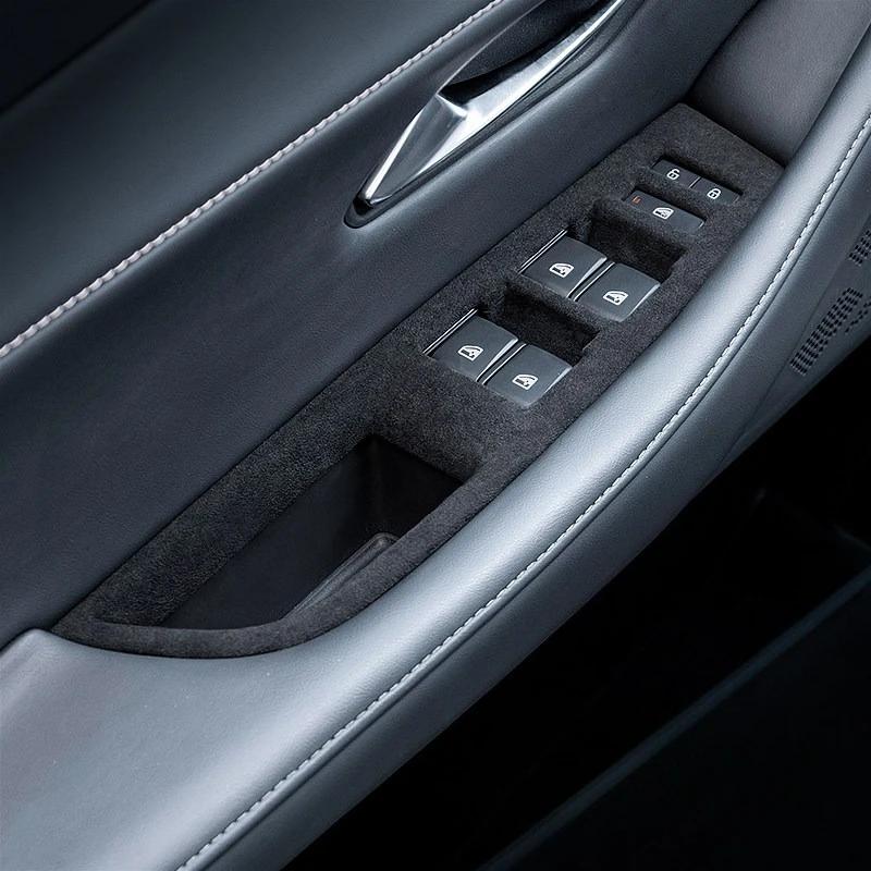 For Changan DEEPAL SL03 2022-2023 Dedicated Suede Window Lift Button Panel Decorative Frame Car Interior Modified Accessories
